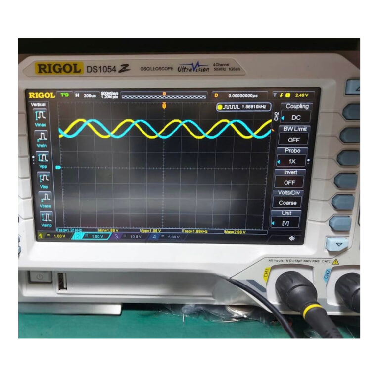 รูปคลื่นสัญญาณ Encoder บนออสซิลโลสโคป